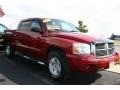 2007 Inferno Red Crystal Pearl Dodge Dakota SLT Quad Cab 4x4  photo #8