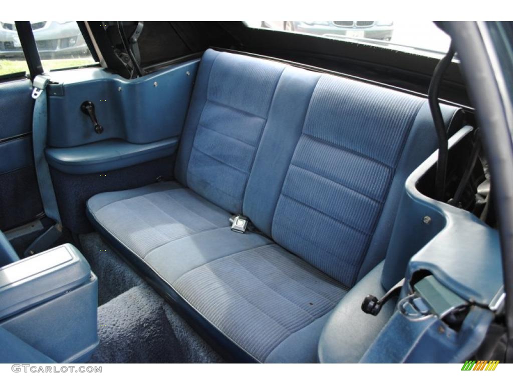 1986 Mustang LX Convertible - Light Regatta Blue Metallic / Blue photo #12