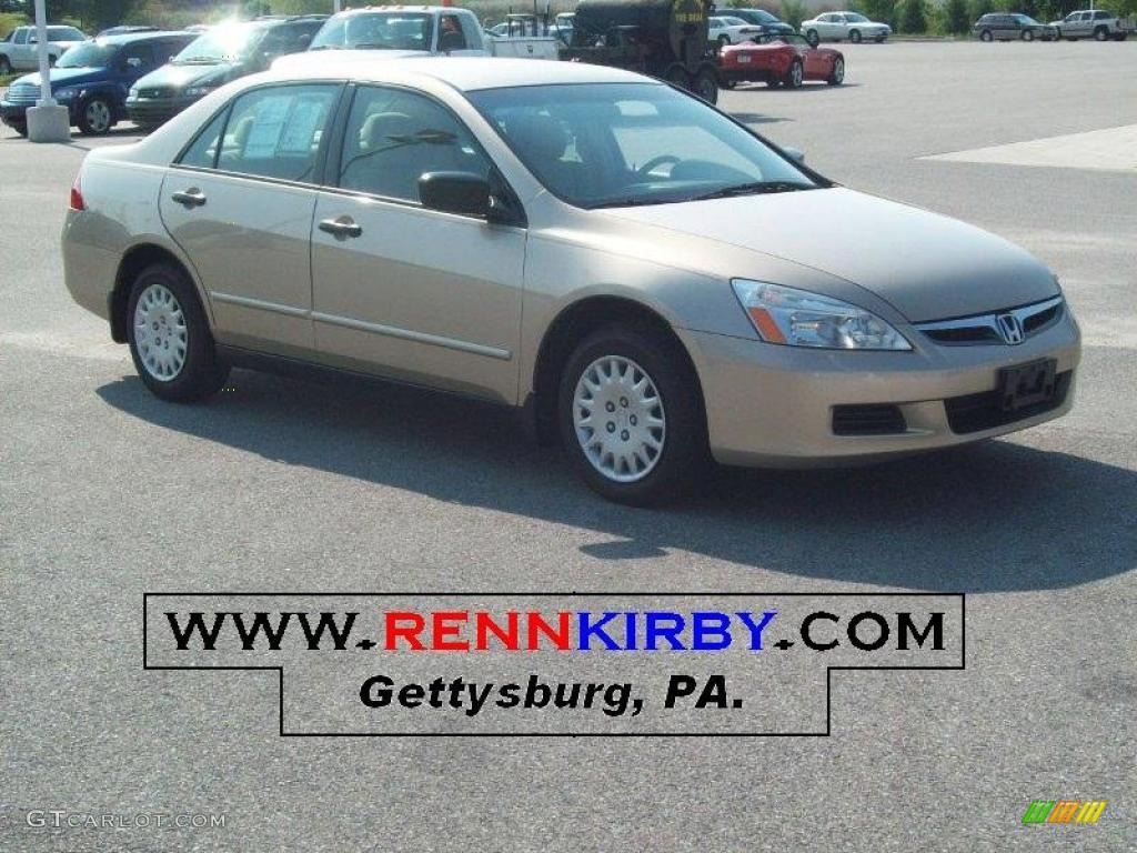 2006 Accord Value Package Sedan - Desert Mist Metallic / Ivory photo #1