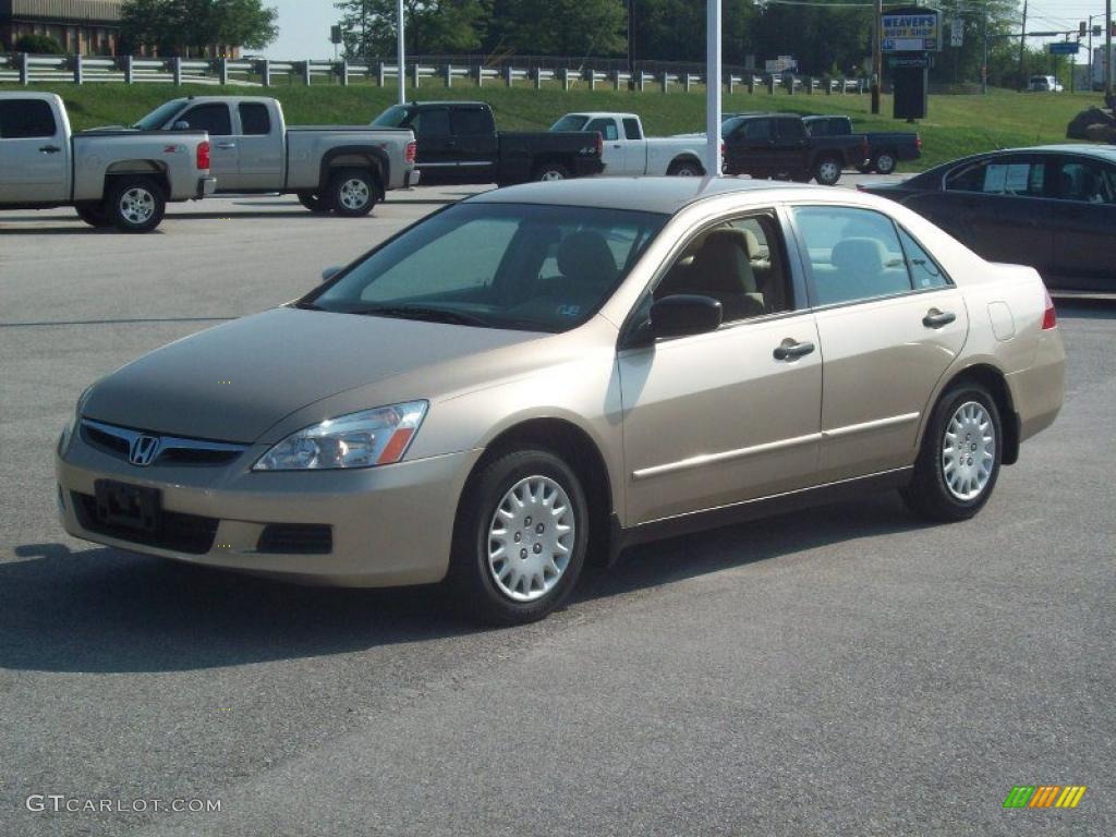 2006 Accord Value Package Sedan - Desert Mist Metallic / Ivory photo #11