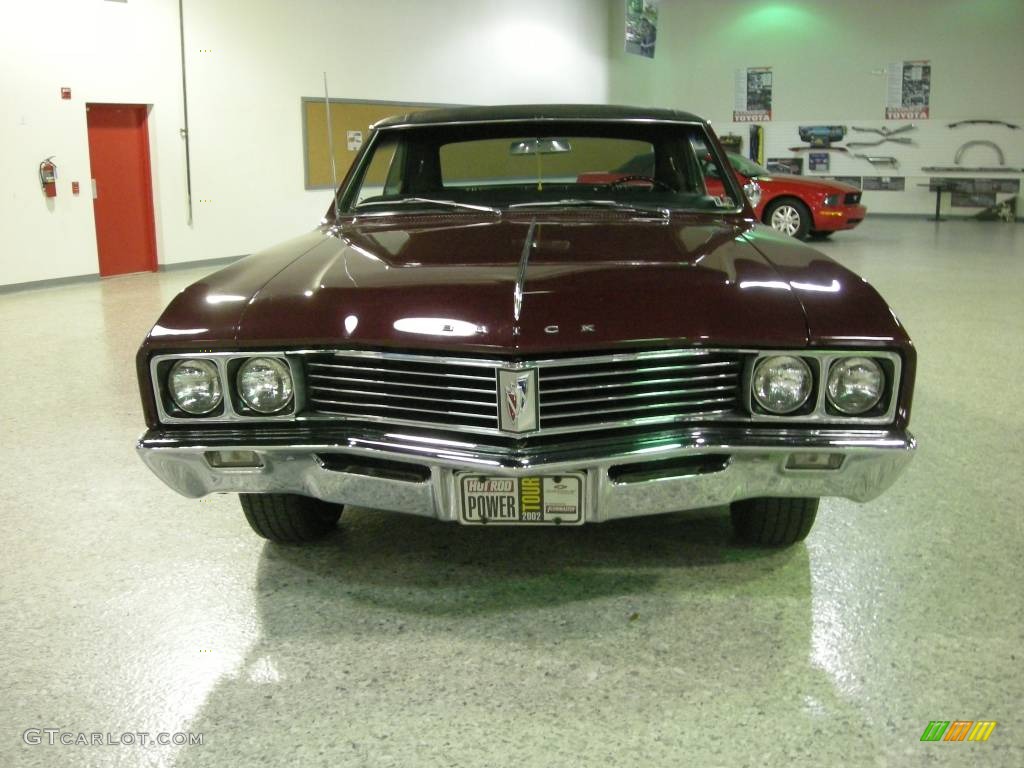 1967 Skylark Coupe - Burgundy/Maroon / Black photo #8