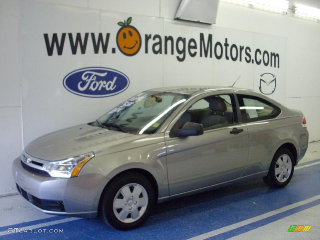 2008 Focus S Coupe - Vapor Silver Metallic / Medium Stone photo #1