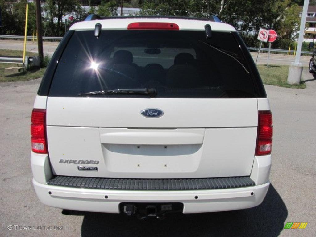 2004 Explorer Limited 4x4 - Ceramic White Tri Coat Metallic / Medium Parchment photo #5