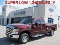 2009 Royal Red Metallic Ford F250 Super Duty XL SuperCab 4x4  photo #1