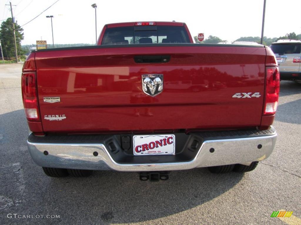 2010 Ram 3500 Laramie Crew Cab 4x4 Dually - Inferno Red Crystal Pearl / Dark Slate photo #6