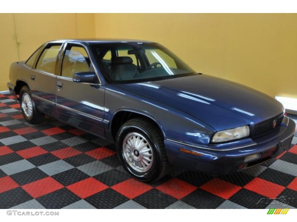 1995 Regal Custom Sedan - Adriatic Blue Metallic / Gray photo #1