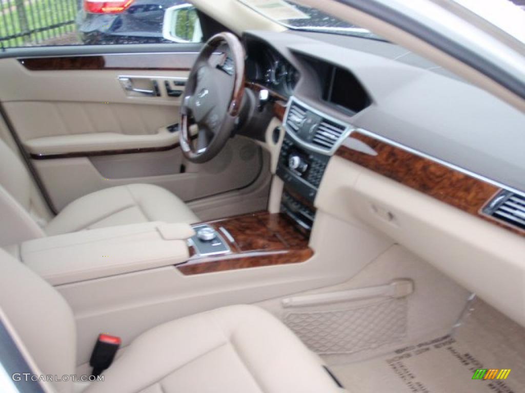 2011 E 350 4Matic Sedan - Arctic White / Almond/Mocha photo #5