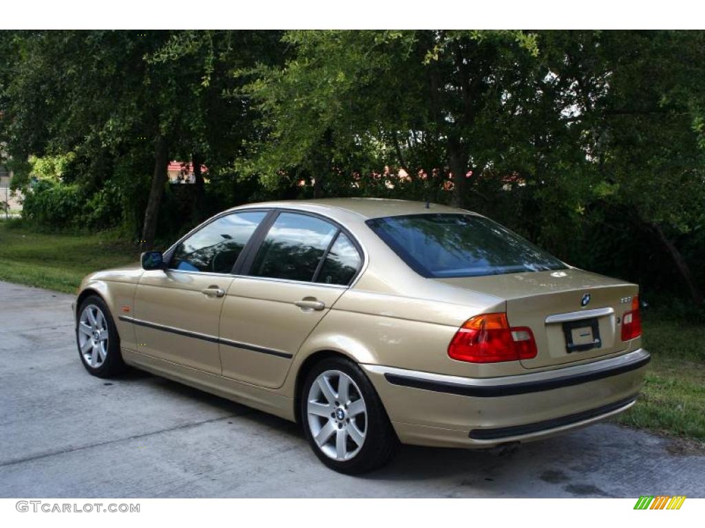 2000 3 Series 328i Sedan - Light Yellow Metallic / Black photo #5