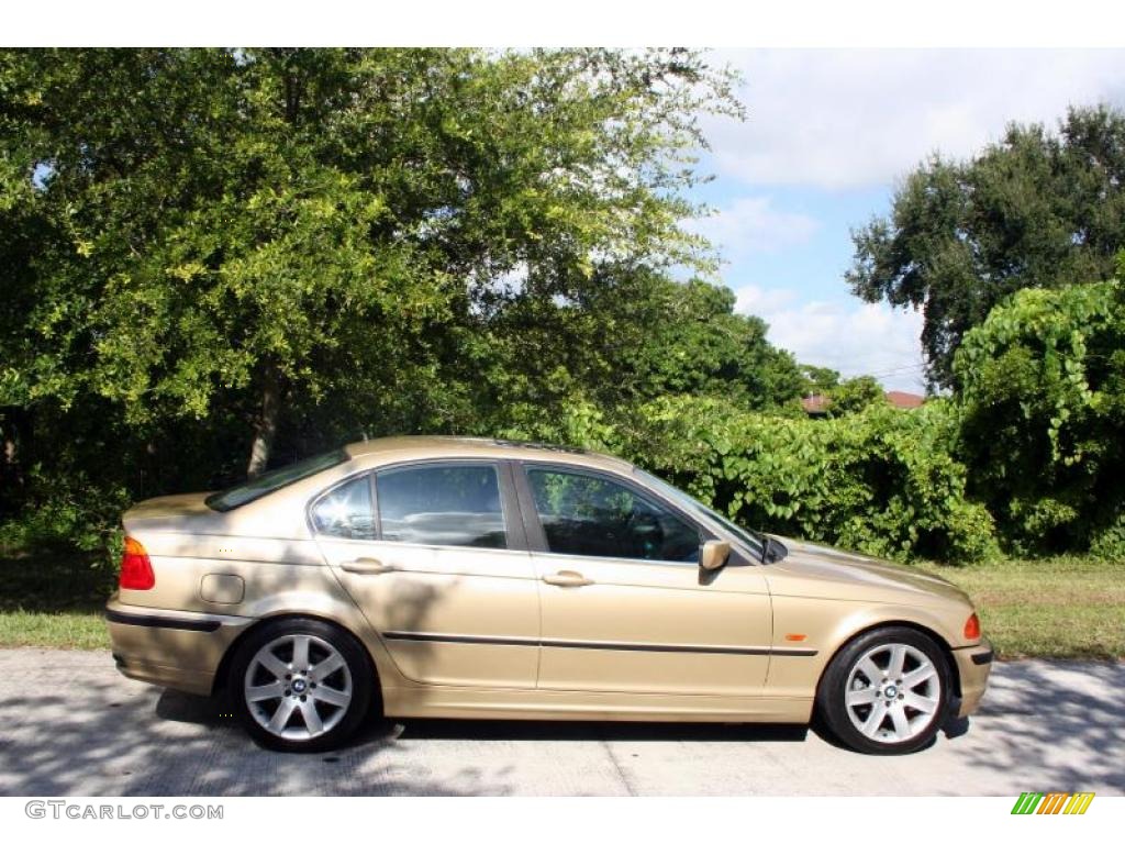 2000 3 Series 328i Sedan - Light Yellow Metallic / Black photo #12