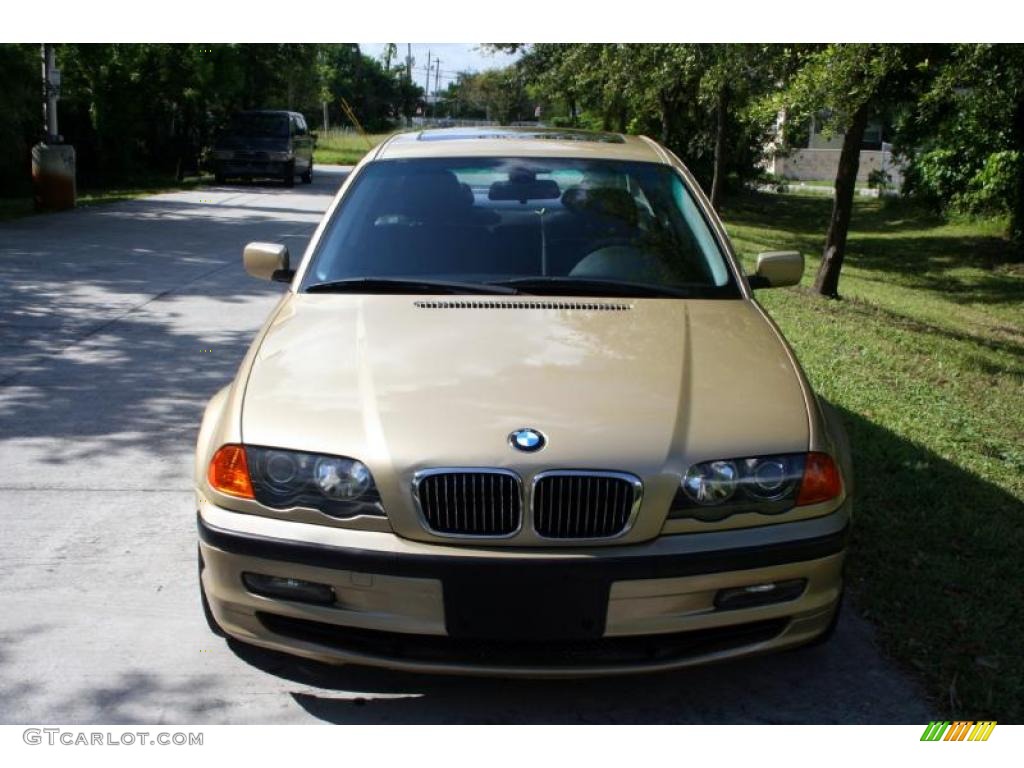 2000 3 Series 328i Sedan - Light Yellow Metallic / Black photo #16