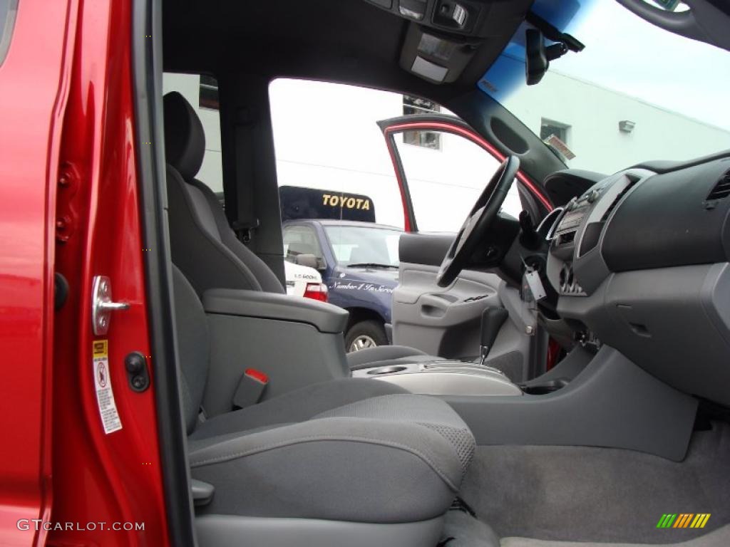 2009 Tacoma V6 TRD Sport Double Cab 4x4 - Barcelona Red Metallic / Graphite Gray photo #10