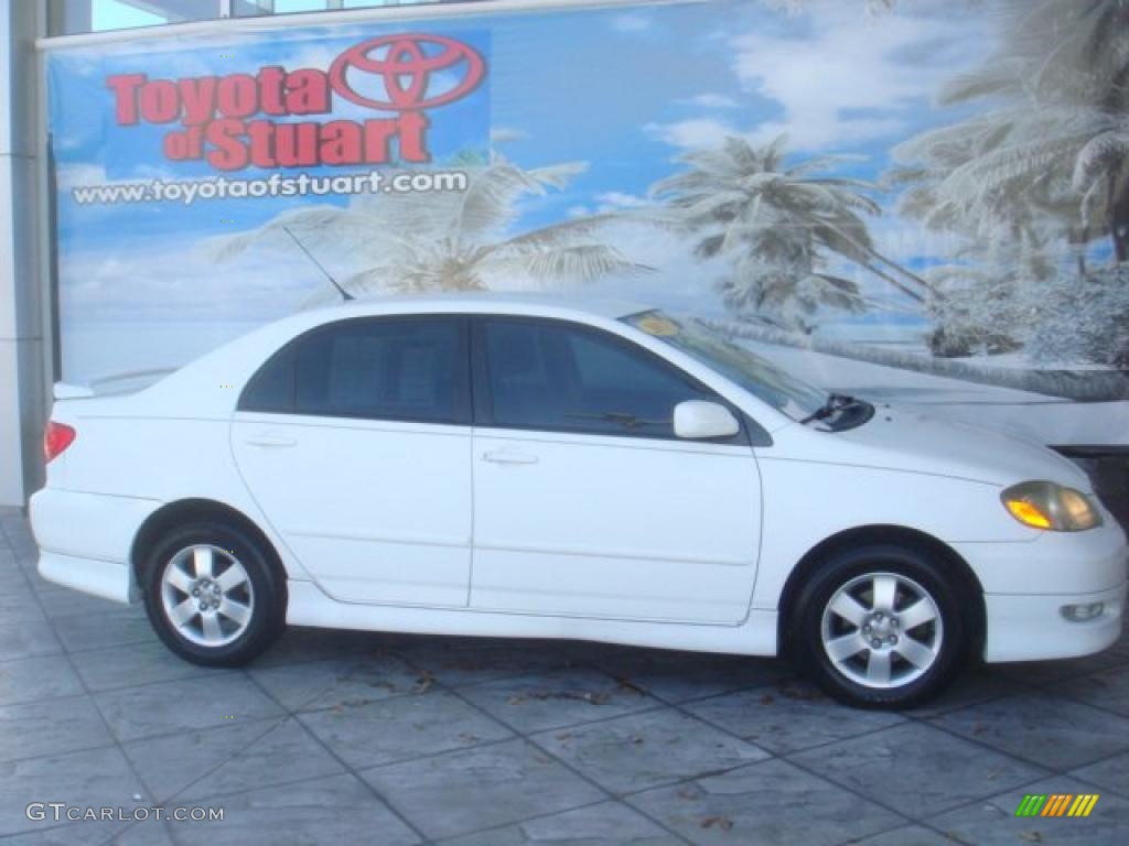 2005 Corolla S - Super White / Black photo #1