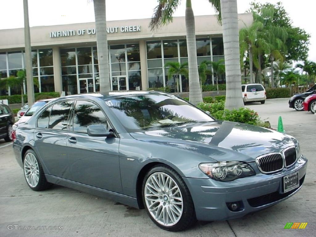 2007 7 Series 750i Sedan - Titanium Grey Metallic / Beige photo #1