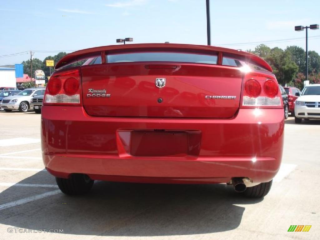 2010 Charger Rallye - Inferno Red Crystal Pearl / Dark Slate Gray photo #4