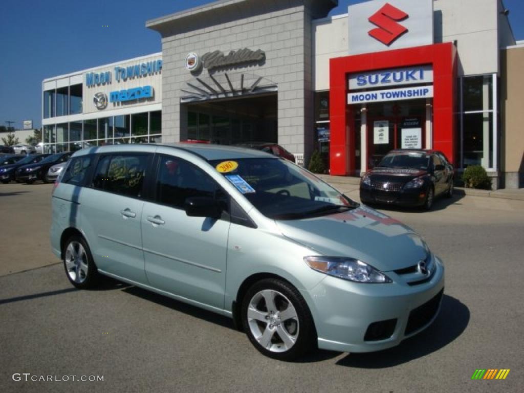 2007 MAZDA5 Sport - Stellar Greensilver Metallic / Black photo #1