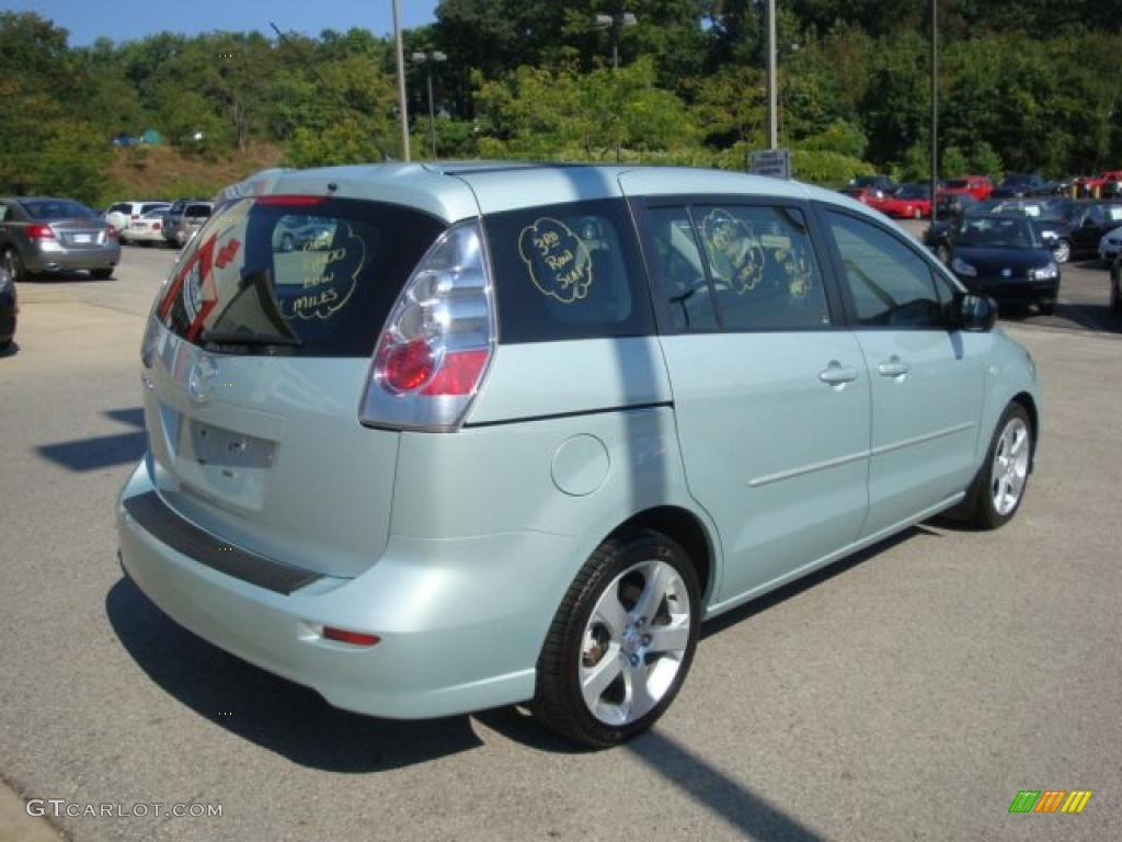 2007 MAZDA5 Sport - Stellar Greensilver Metallic / Black photo #2