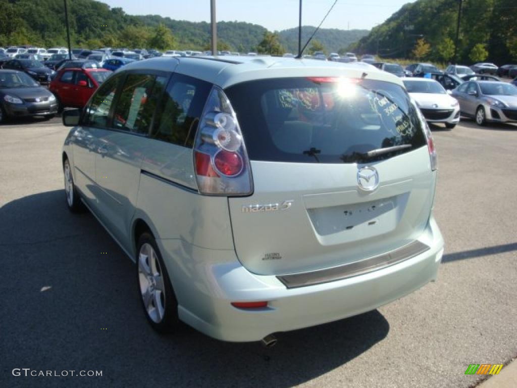 2007 MAZDA5 Sport - Stellar Greensilver Metallic / Black photo #4