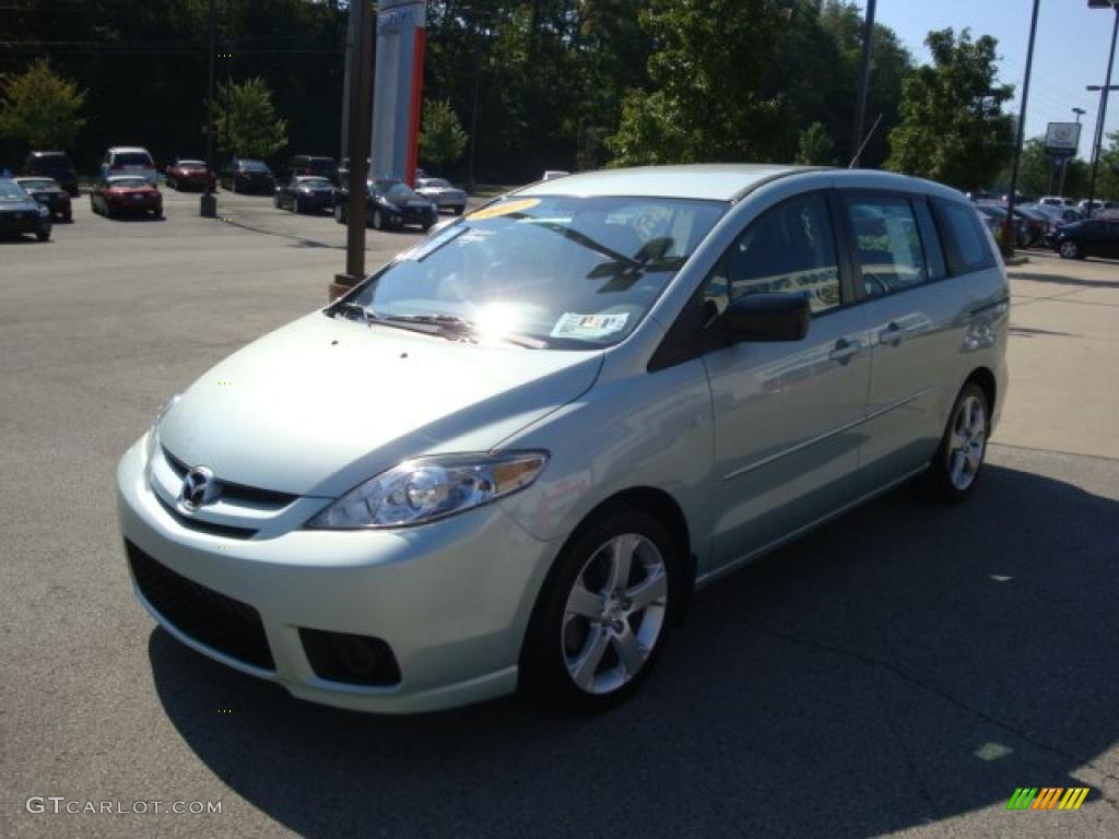 2007 MAZDA5 Sport - Stellar Greensilver Metallic / Black photo #5