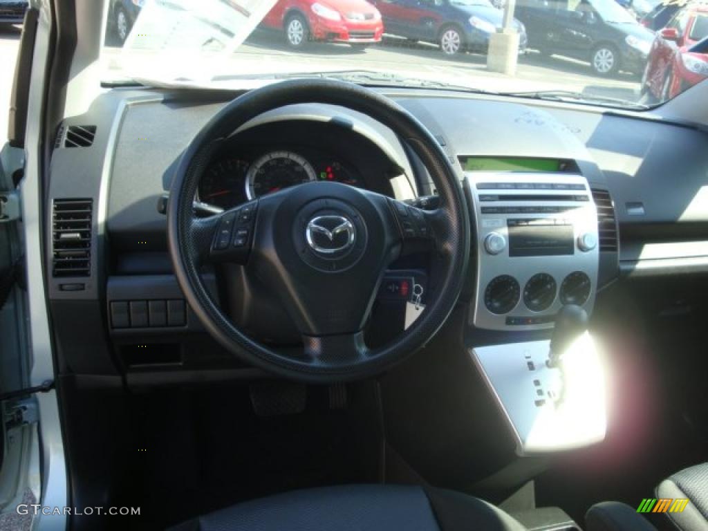 2007 MAZDA5 Sport - Stellar Greensilver Metallic / Black photo #10