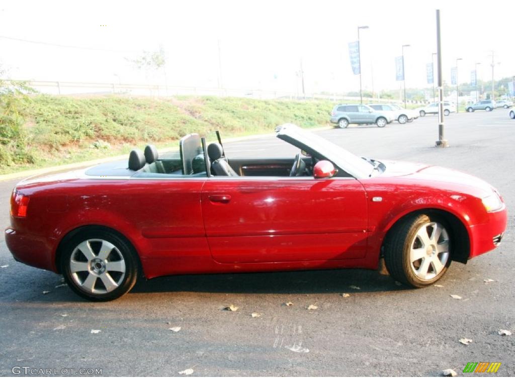 2005 A4 3.0 quattro Cabriolet - Amulet Red / Ebony photo #4