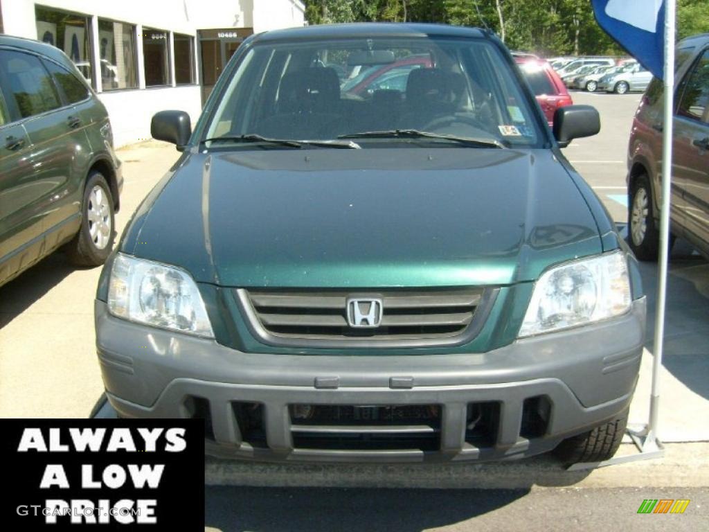 1999 CR-V LX 4WD - Clover Green Pearl / Charcoal photo #2