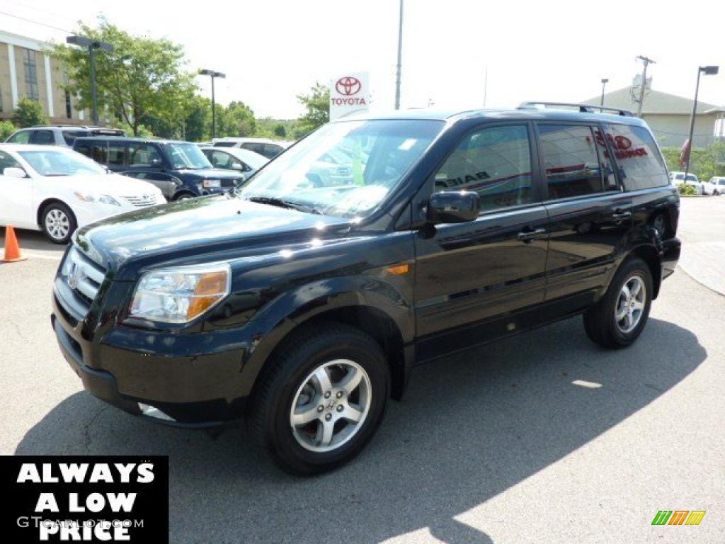 2006 Pilot EX 4WD - Nighthawk Black Pearl / Gray photo #3