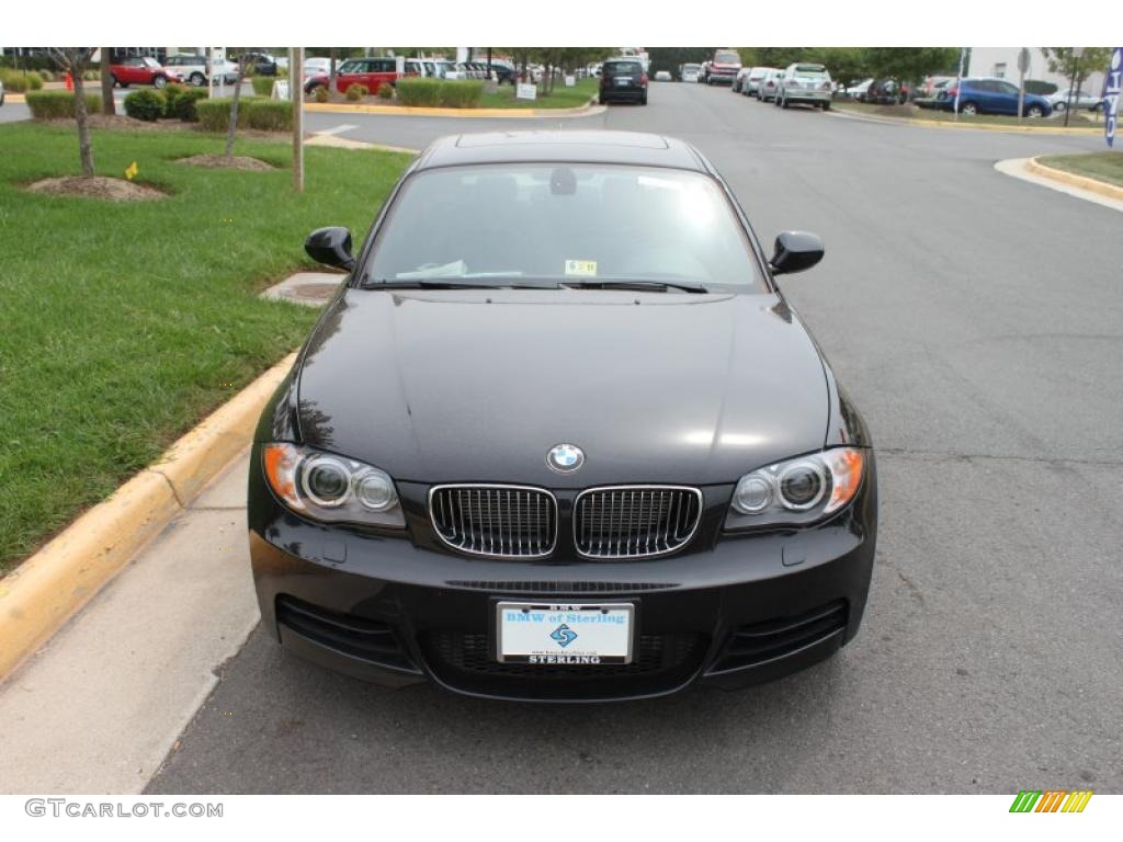 2011 1 Series 135i Coupe - Black Sapphire Metallic / Black photo #1