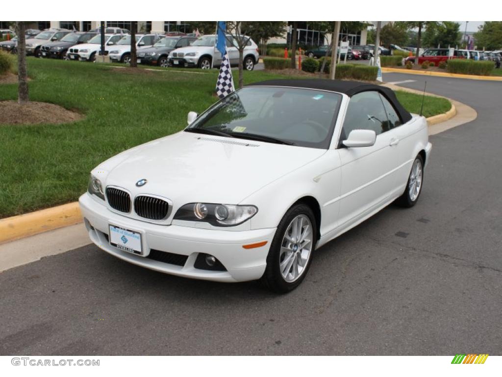 2005 3 Series 330i Convertible - Alpine White / Black photo #2