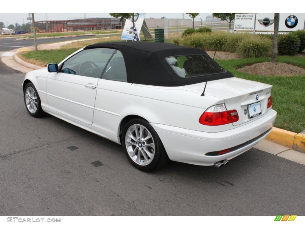 2005 3 Series 330i Convertible - Alpine White / Black photo #4