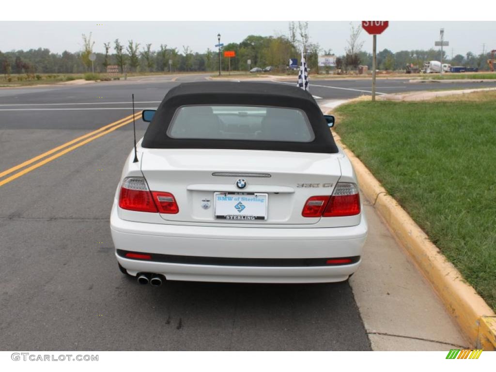 2005 3 Series 330i Convertible - Alpine White / Black photo #5