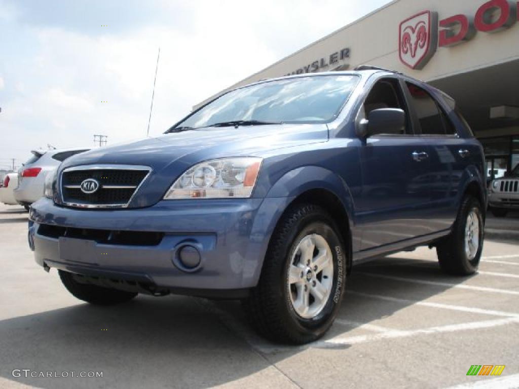 2005 Sorento LX - Ice Blue Metallic / Beige photo #7