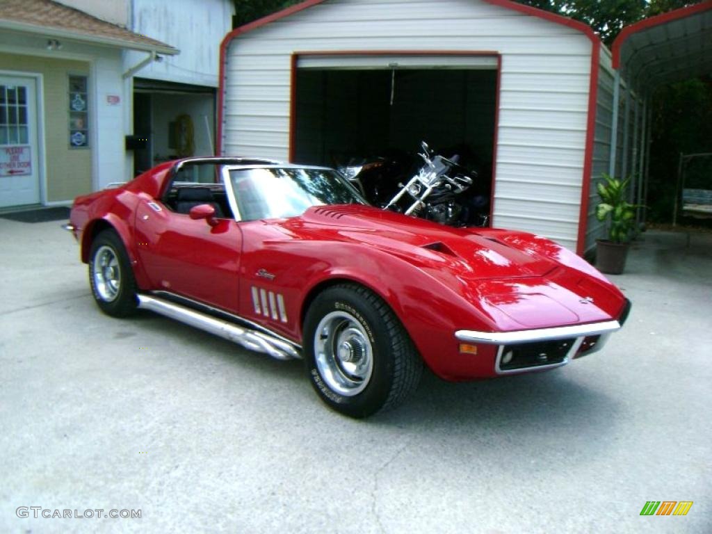 1969 Corvette Coupe - Monza Red / Black photo #3