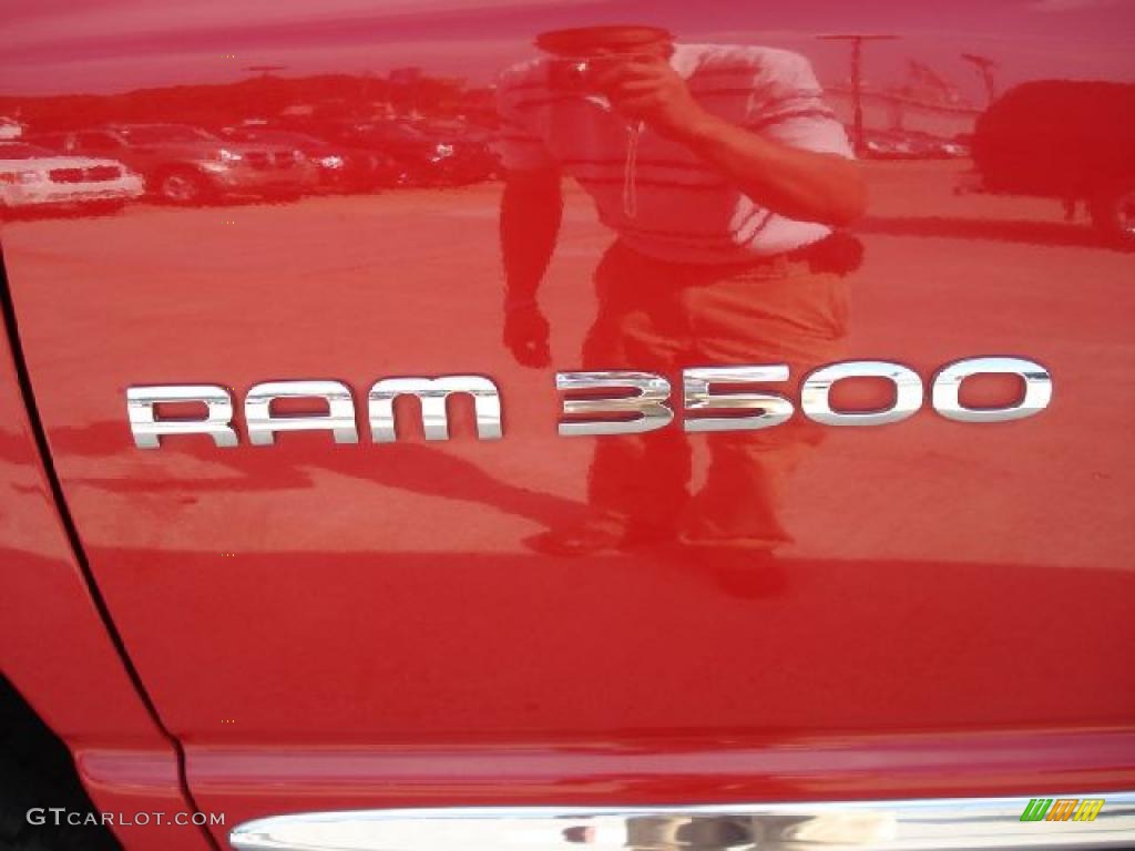 2006 Ram 3500 Laramie Mega Cab 4x4 - Flame Red / Medium Slate Gray photo #37