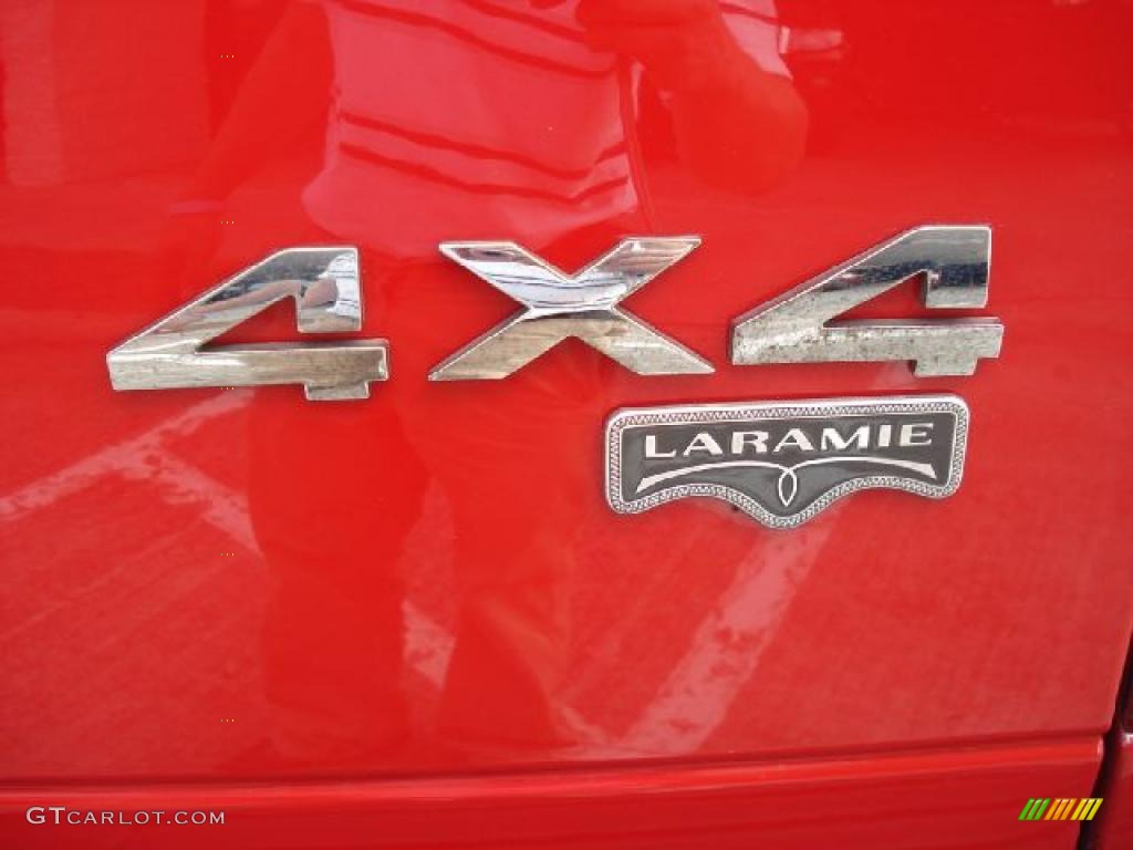 2006 Ram 3500 Laramie Mega Cab 4x4 - Flame Red / Medium Slate Gray photo #40