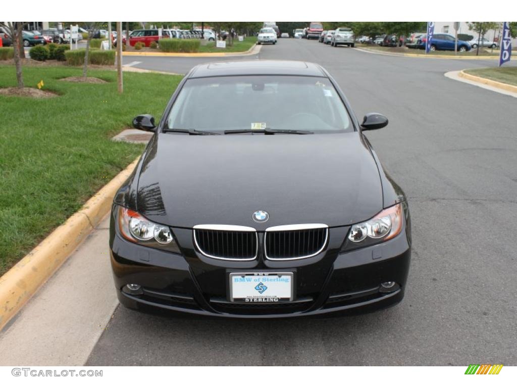 2008 3 Series 328xi Sedan - Jet Black / Black photo #1