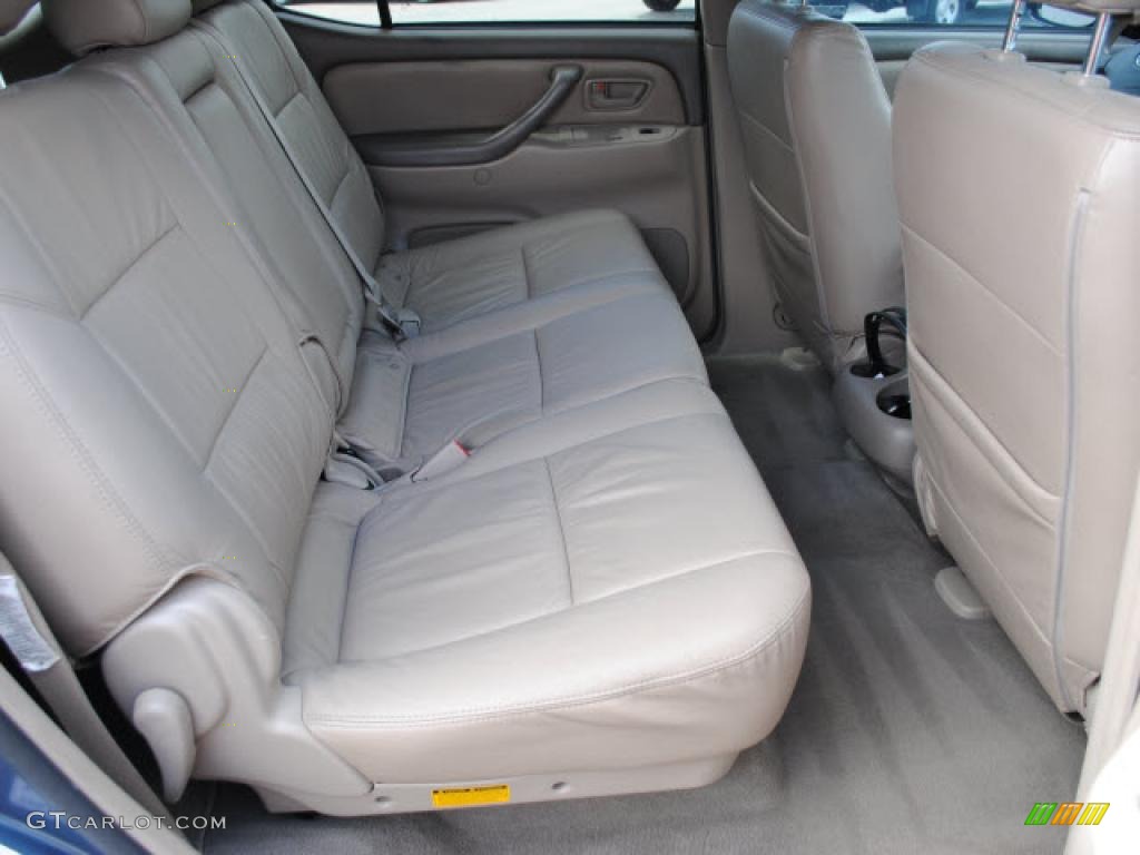2005 Sequoia SR5 - Blue Steel Metallic / Taupe photo #13