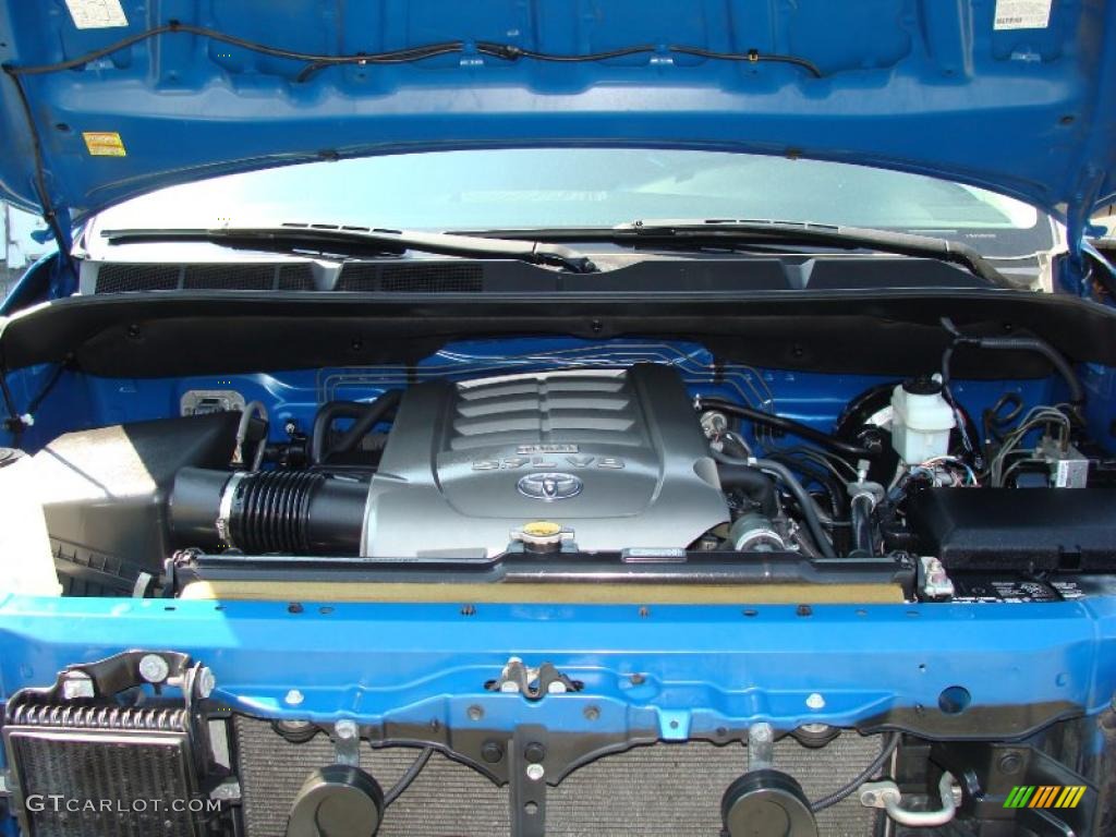 2007 Tundra SR5 Double Cab 4x4 - Blue Streak Metallic / Graphite Gray photo #21