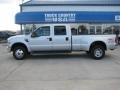 2008 Silver Metallic Ford F350 Super Duty Lariat Crew Cab 4x4 Dually  photo #1