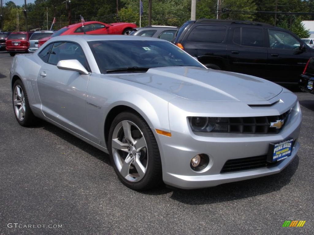 2010 Camaro SS/RS Coupe - Silver Ice Metallic / Black photo #3