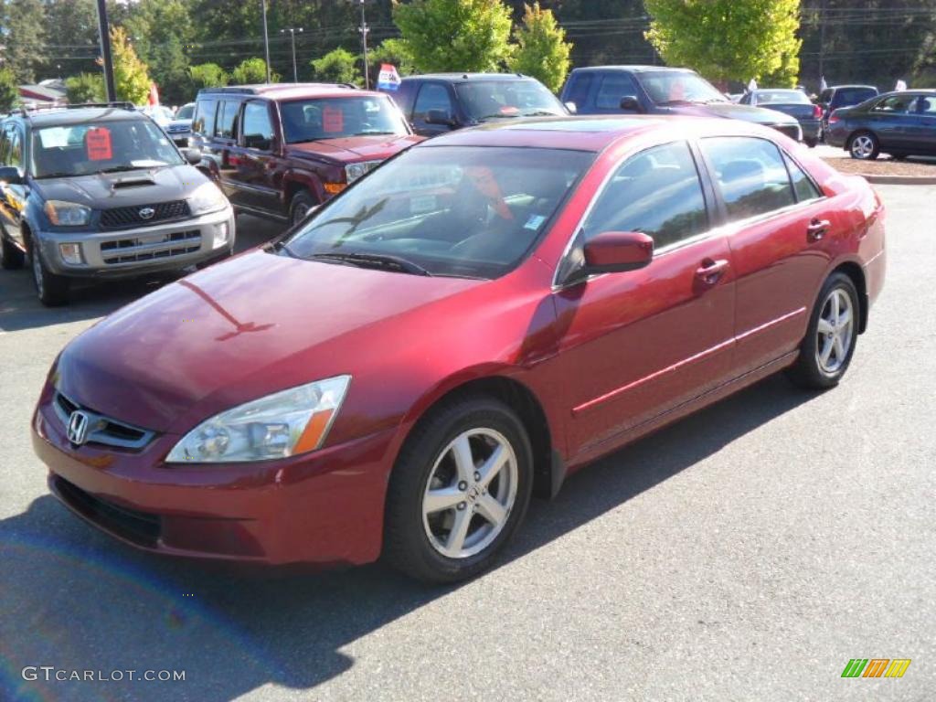 2003 Accord EX Sedan - Redondo Red Pearl / Gray photo #1