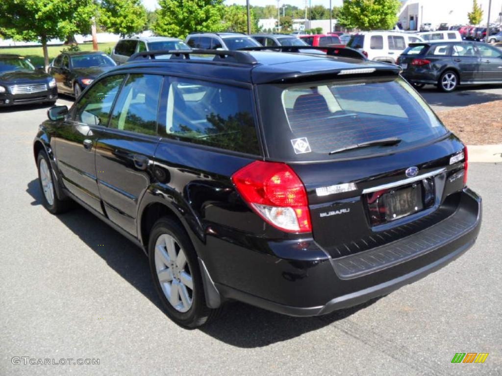 2009 Outback 2.5i Special Edition Wagon - Obsidian Black Pearl / Off Black photo #2
