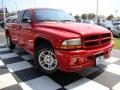 2003 Flame Red Dodge Dakota Stampede Club Cab  photo #25