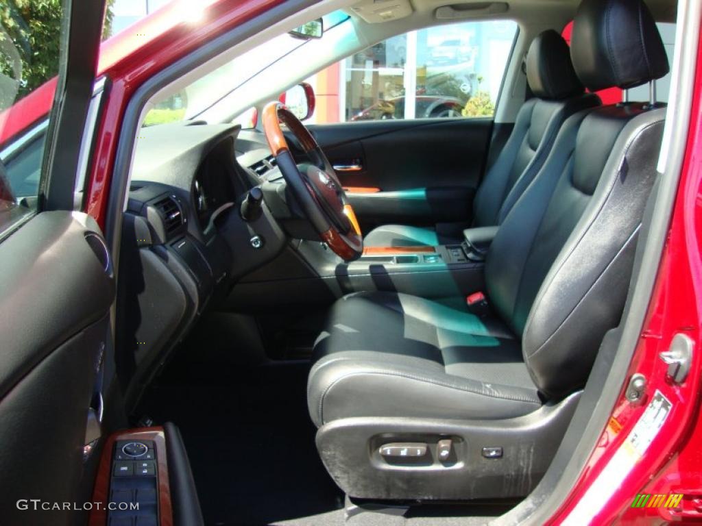 2010 RX 350 AWD - Matador Red Mica / Parchment/Brown Walnut photo #38