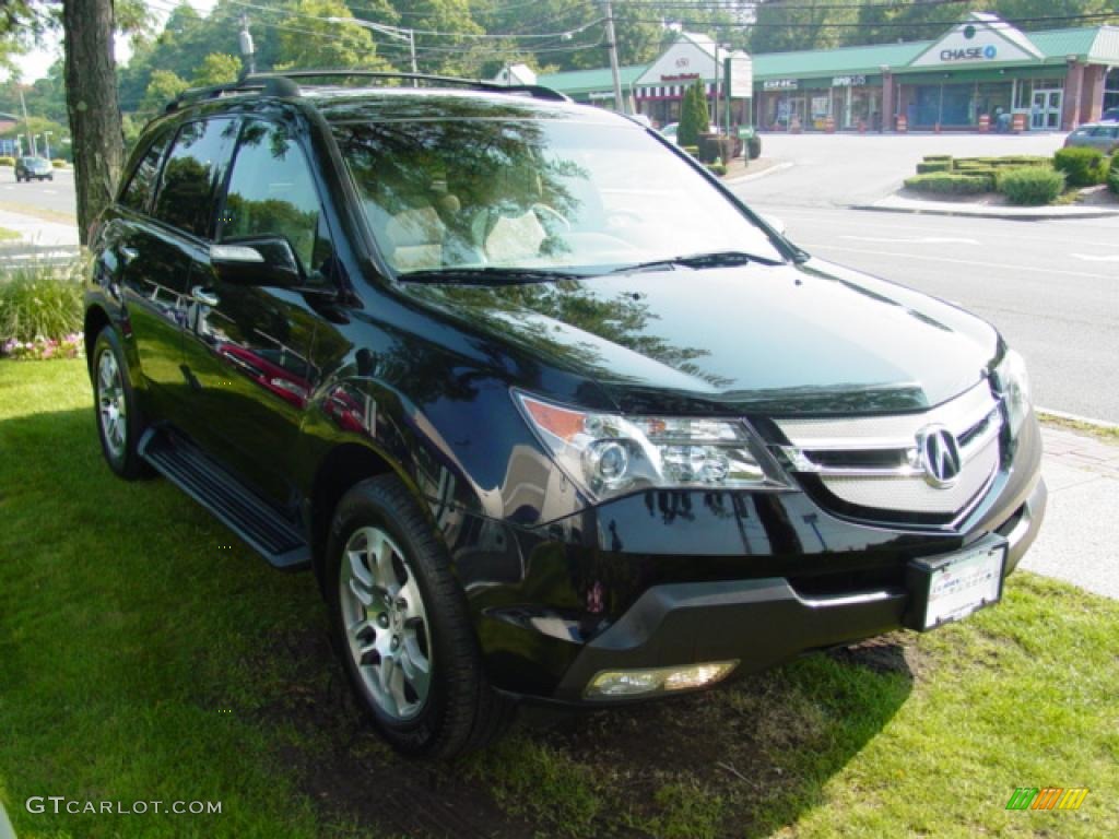 2007 MDX Technology - Formal Black Pearl / Taupe photo #4