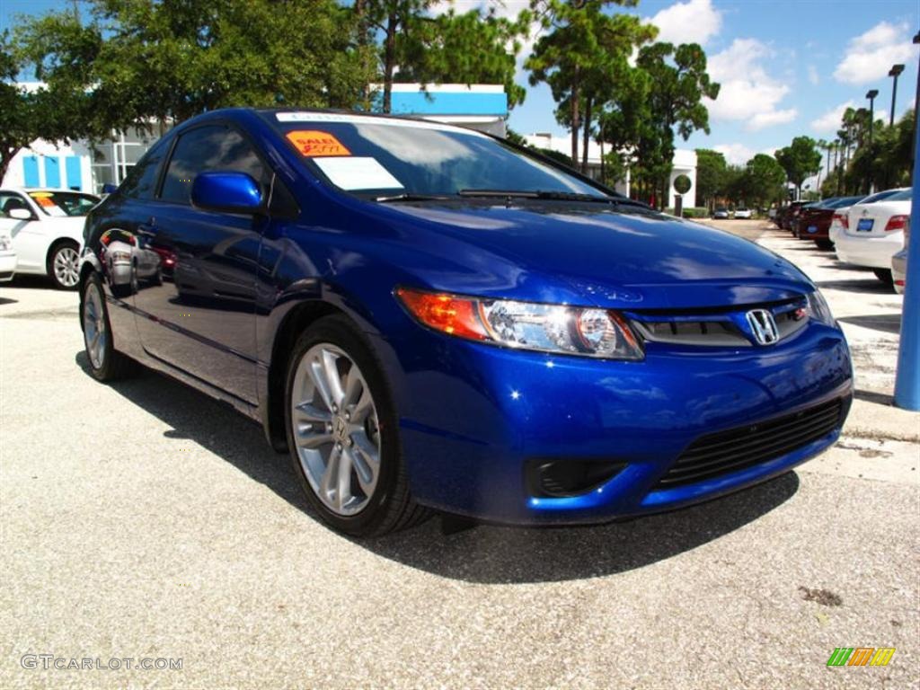 2008 Fiji Blue Pearl Honda Civic Si Coupe 35899385 Car Color Galleries