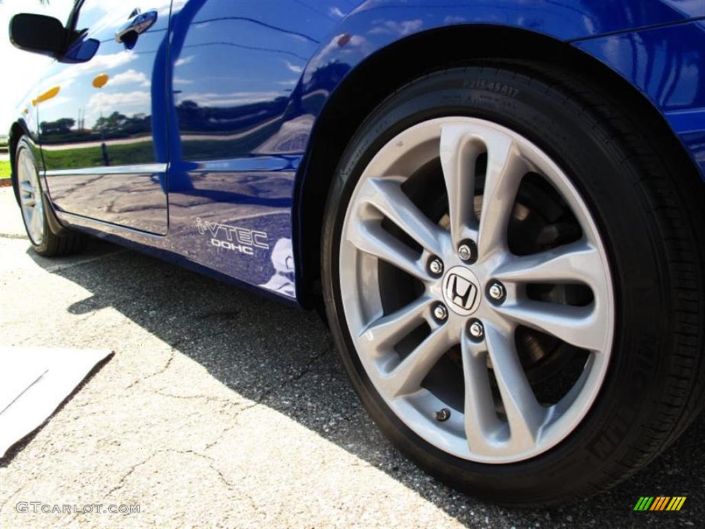 2008 Civic Si Coupe - Fiji Blue Pearl / Black photo #5