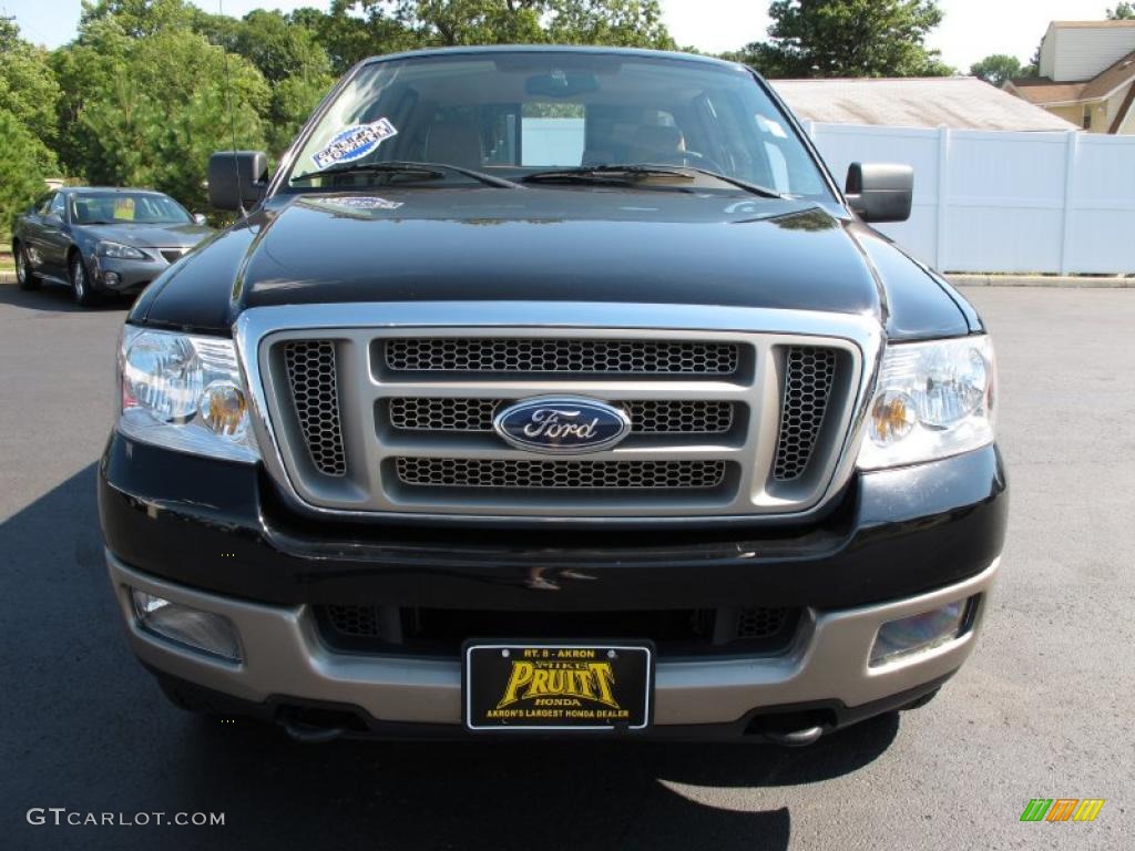 2005 F150 King Ranch SuperCrew 4x4 - Black / Castano Brown Leather photo #4