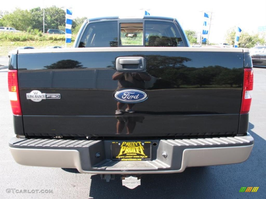 2005 F150 King Ranch SuperCrew 4x4 - Black / Castano Brown Leather photo #8