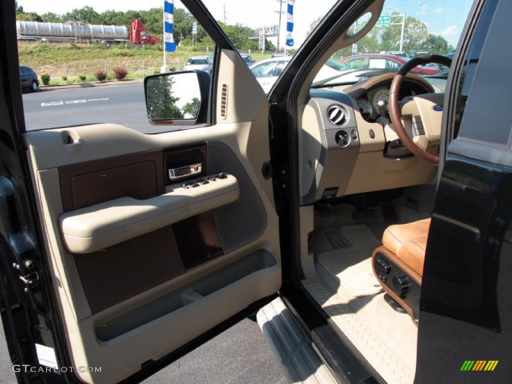 2005 F150 King Ranch SuperCrew 4x4 - Black / Castano Brown Leather photo #11