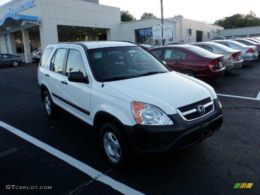 2003 CR-V LX 4WD - Taffeta White / Black photo #6